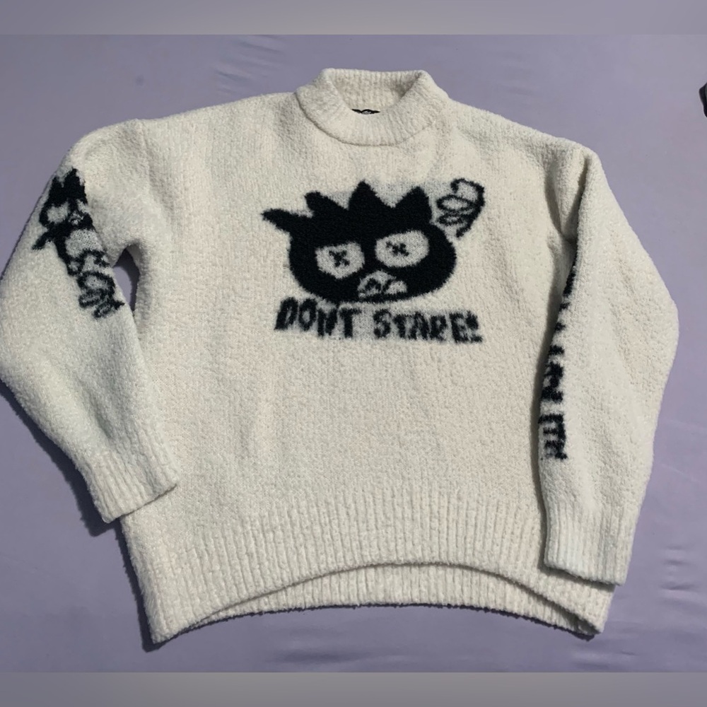 Hello Kitty & Friends. Forever 21, White Sweater with Black Graphic
